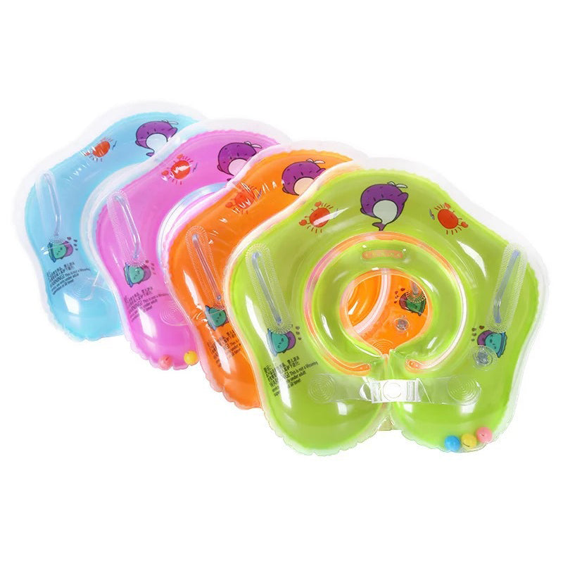 Baby Neck Ring Thickened Double Airbag Newborn Baby Swimming Ring Crystal Ring Inflatable Neck Ring Baby Swimming Ring