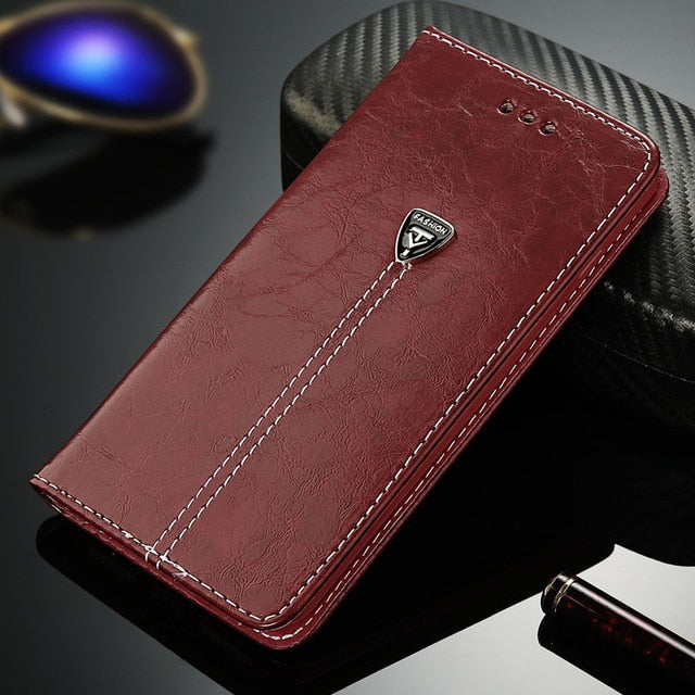 Flip Leather Phone Case Wallet Card Slots Cases Cover For iPhone