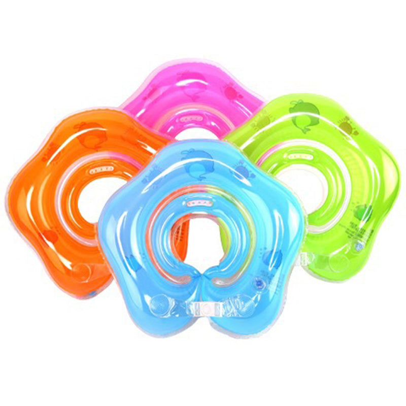 Baby Neck Ring Thickened Double Airbag Newborn Baby Swimming Ring Crystal Ring Inflatable Neck Ring Baby Swimming Ring