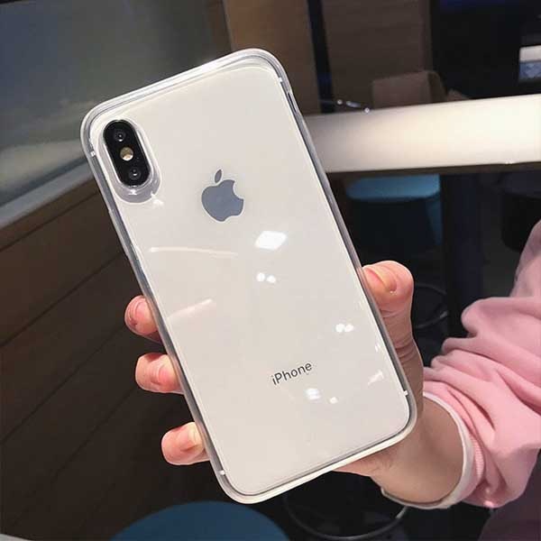 Anti shock Non slip Plain Cases For iPhone XS Max XR XS X 6 6s 7 8 Plus Hot Clear Transparent Soft TPU Phone Back Cover