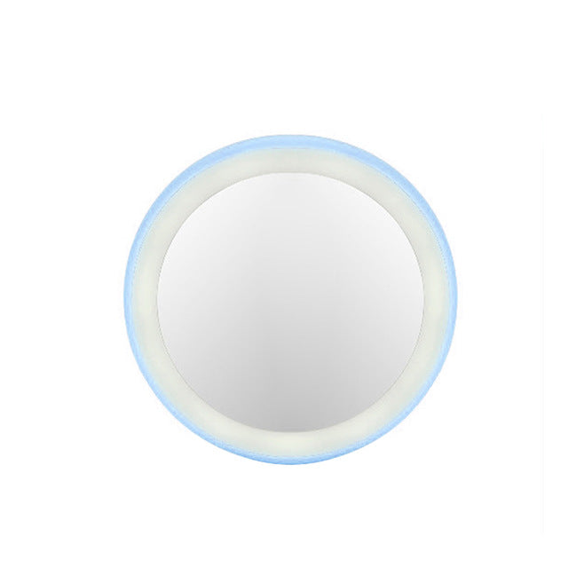Classic Rechargeable Mini Portable Round HD Makeup Cosmetic Mirror with 12LED Lights