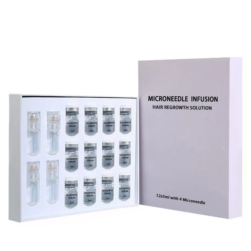 Hair Regrowth Microneedle Serum Kit for Scalp Care and Anti-Hair Loss