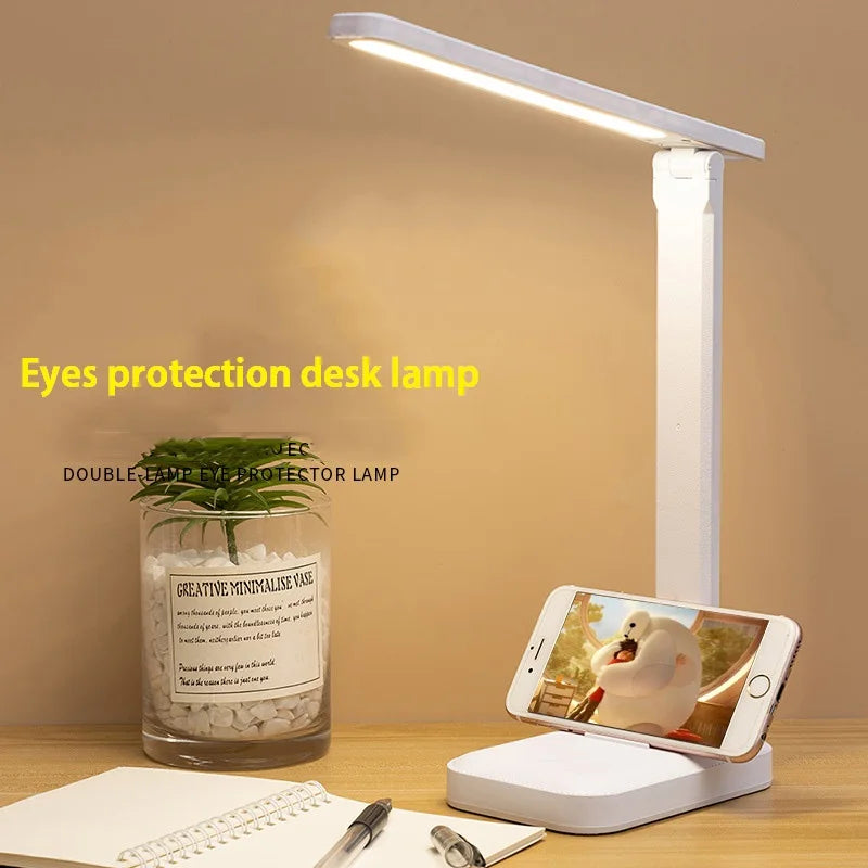 Eye protection desk lamp touch dimming color adjustment desk charging bedside LED reading desk lamp