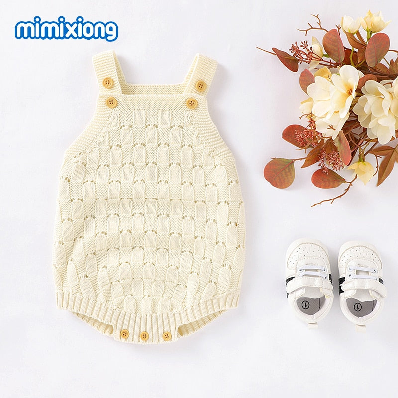 Baby Bodysuits Clothes Fashion Solid Knitted Newborn Bebes Body Suits Tops for Infant Boys Girls Jumpsuits Outfit One Piece Wear