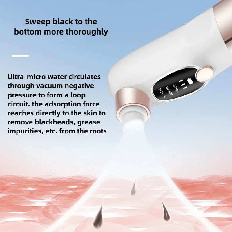 Blackhead Remover Pore Vacuum Face Cleaner Electric Pimple Acne Black Head Removal USB Rechargeable Water Cycle Black Dot Remove