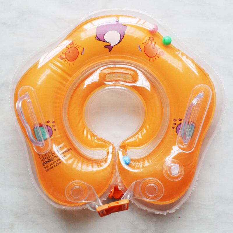 Baby Neck Ring Thickened Double Airbag Newborn Baby Swimming Ring Crystal Ring Inflatable Neck Ring Baby Swimming Ring