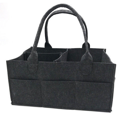 Felt Diaper Bag Baby Supplies Storage Basket Felt Diaper Bag Handbag Portable Mummy Bag Wear Resistant