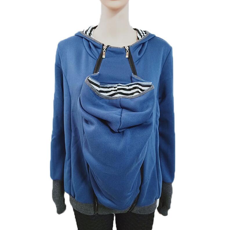 Baby Maternity Casual Sweatshirt Clothes Pregnant Women Hoodies Thicken Wool Maternity Carrier Jackets Coat Fashion Sweater