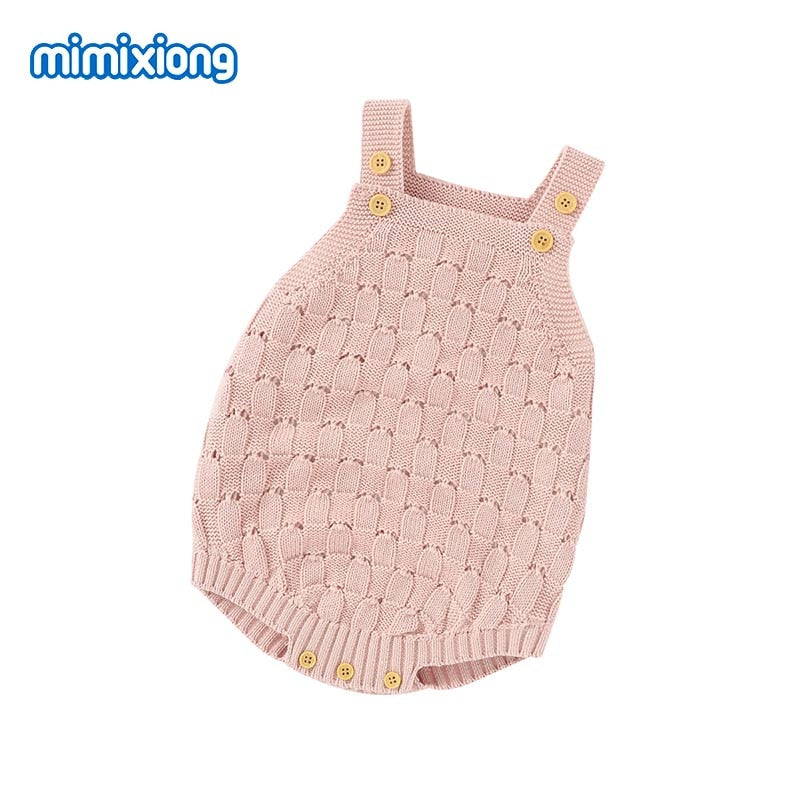 Baby Bodysuits Clothes Fashion Solid Knitted Newborn Bebes Body Suits Tops for Infant Boys Girls Jumpsuits Outfit One Piece Wear