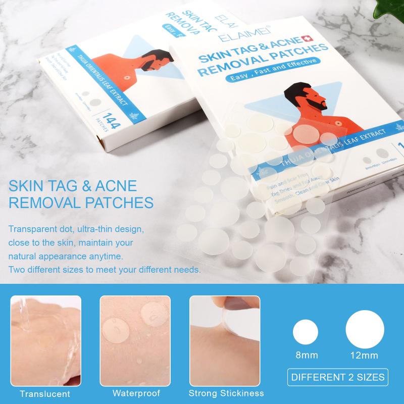 144Pcs Skin Tag Remover Patch Ance Pimple Patch Reatment Hydrocolloid Patch Protecting Skin Patch
