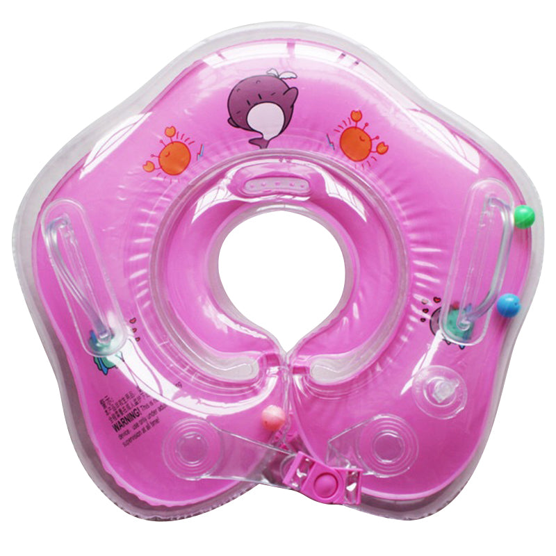 Baby Neck Ring Thickened Double Airbag Newborn Baby Swimming Ring Crystal Ring Inflatable Neck Ring Baby Swimming Ring