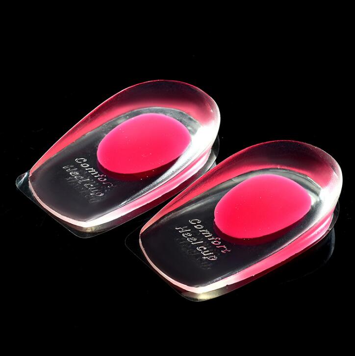 Gootrades 1 pair New style Gel Shoes Insoles Cushion Heel Cup Massage Pads Inserts Heel Care Silicone Good Shoe Inserts