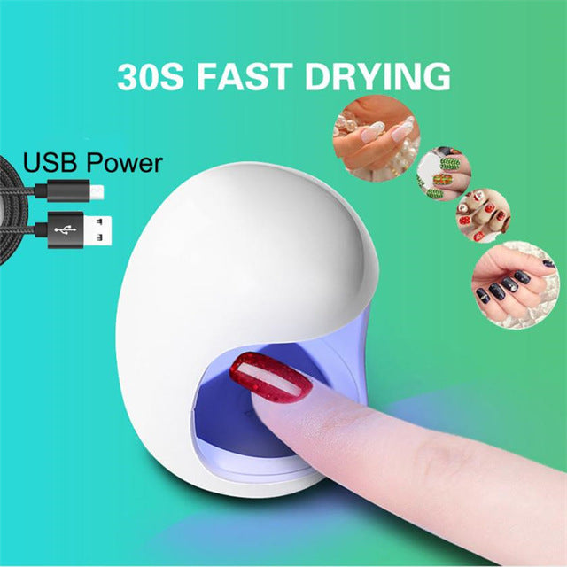 9W Mini USB UV Nail Gel Curing Lamp Light Nail Gel Polish Dryer Nail Art Machine PC &ABS Hot UV LED Nail Lamp Wholesale