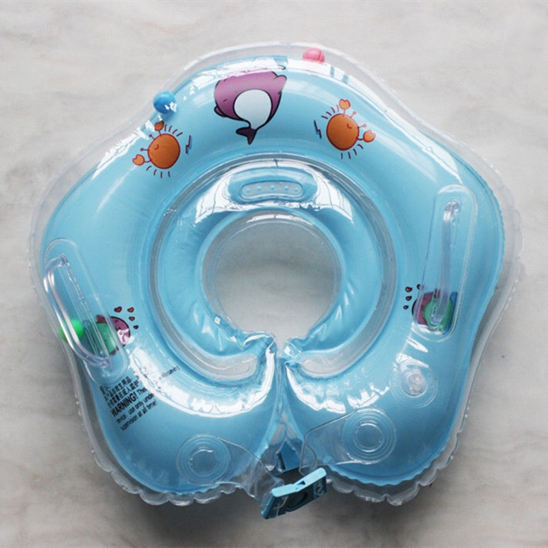 Baby Neck Ring Thickened Double Airbag Newborn Baby Swimming Ring Crystal Ring Inflatable Neck Ring Baby Swimming Ring