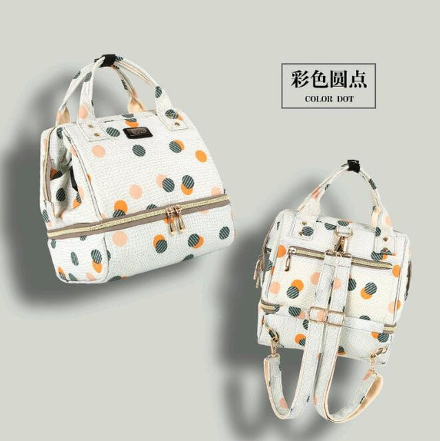 Fashion Mummy Maternity Diaper Bag Brand Large Capacity Baby Bag For Mom Thermal Insulation Travel Backpack For Baby Care